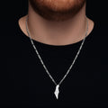 Map of Israel Necklace - Engraved Photo Edition