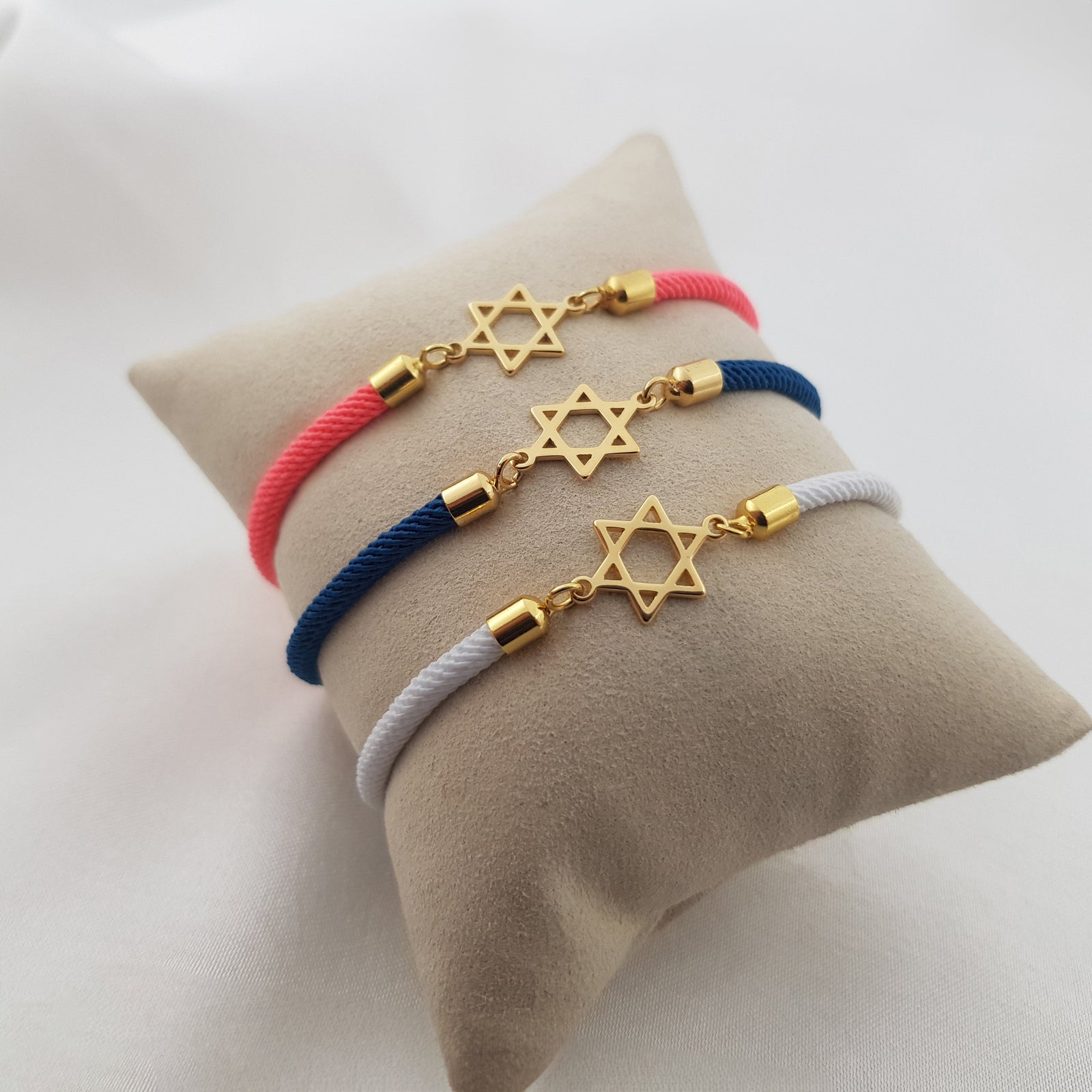 Magen David Cord Bracelet - Shells of Hope Collection