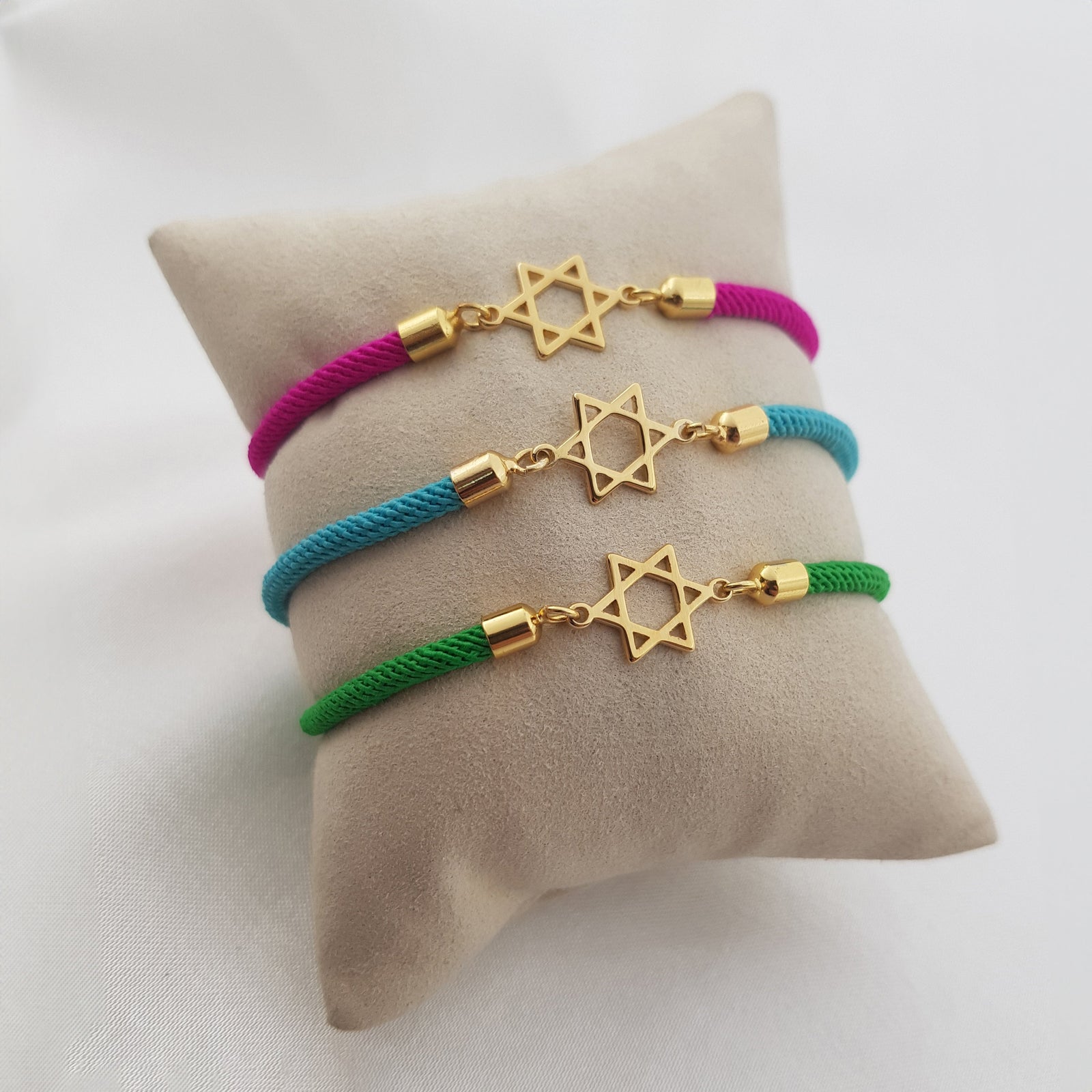 Magen David Cord Bracelet
