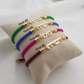 Hebrew Name Bracelet - Cord Edition