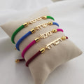 Hebrew Name Bracelet - Cord Edition