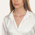 Hebrew Name Necklace - Double Name | Birthstone Edition