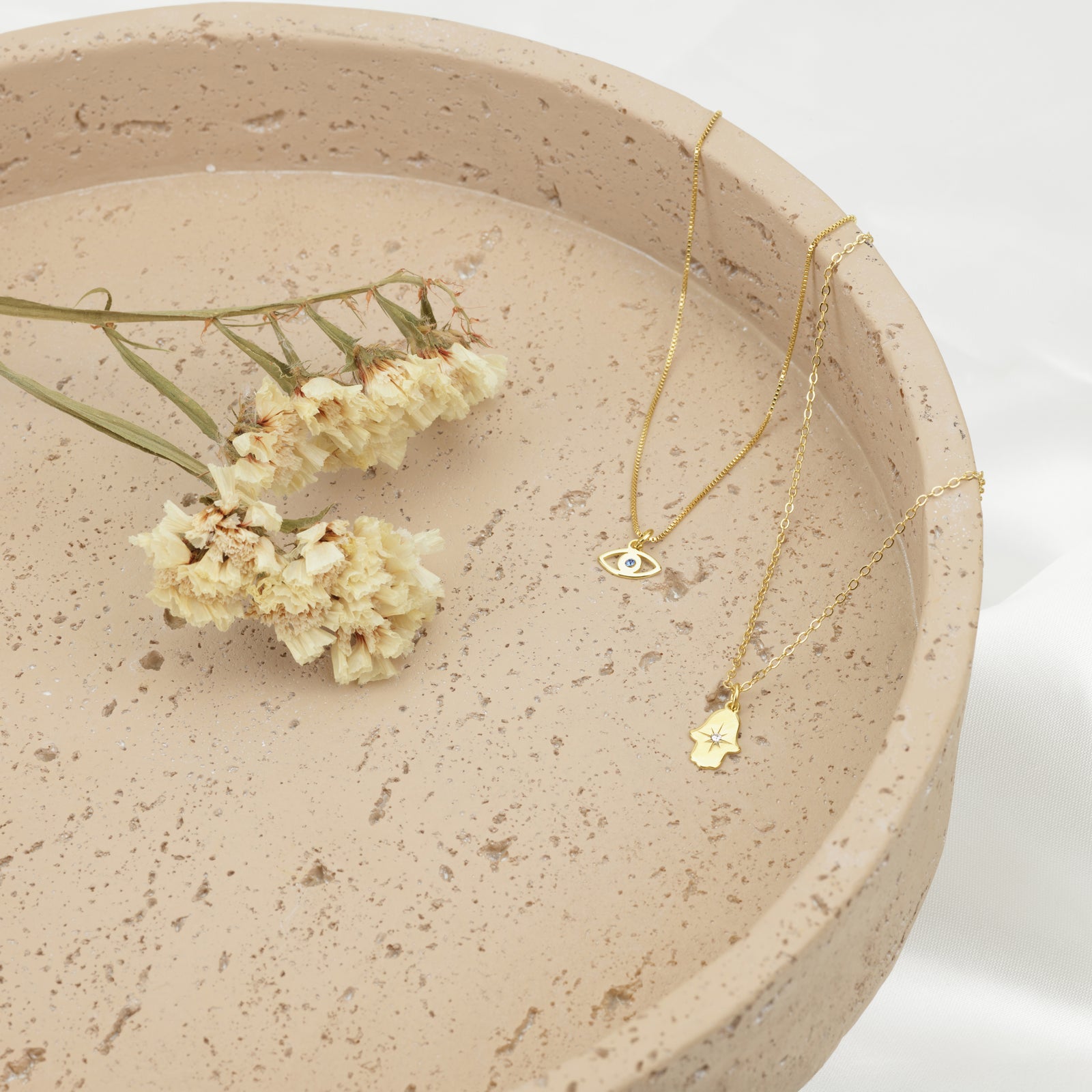 Hamsa Necklace - Shells of Hope Collection | Minimalist Edition