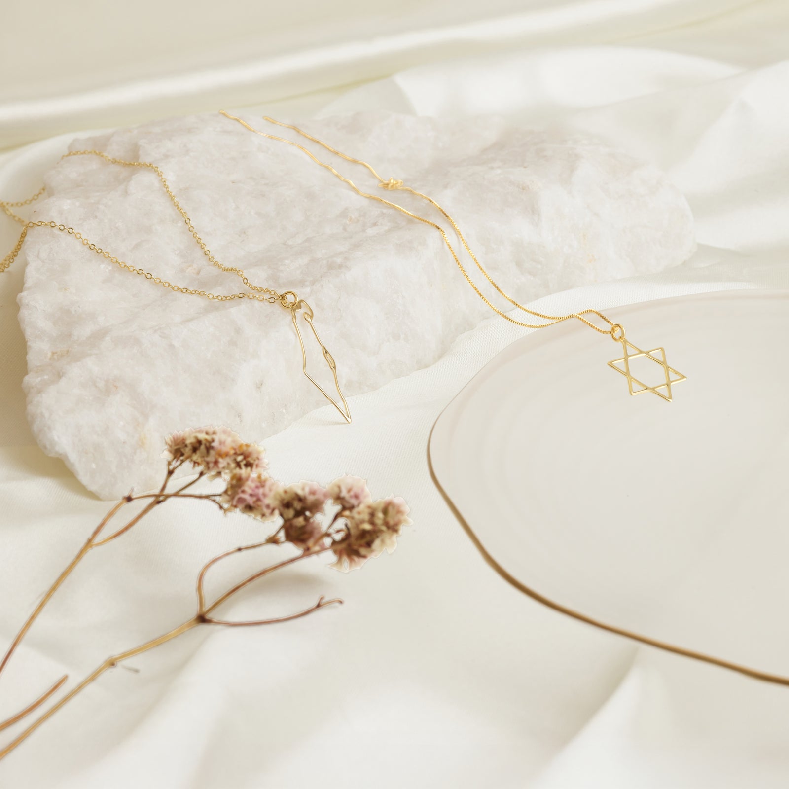 Star Of David Necklace - Shells of Hope Collection | Minimalist Edition