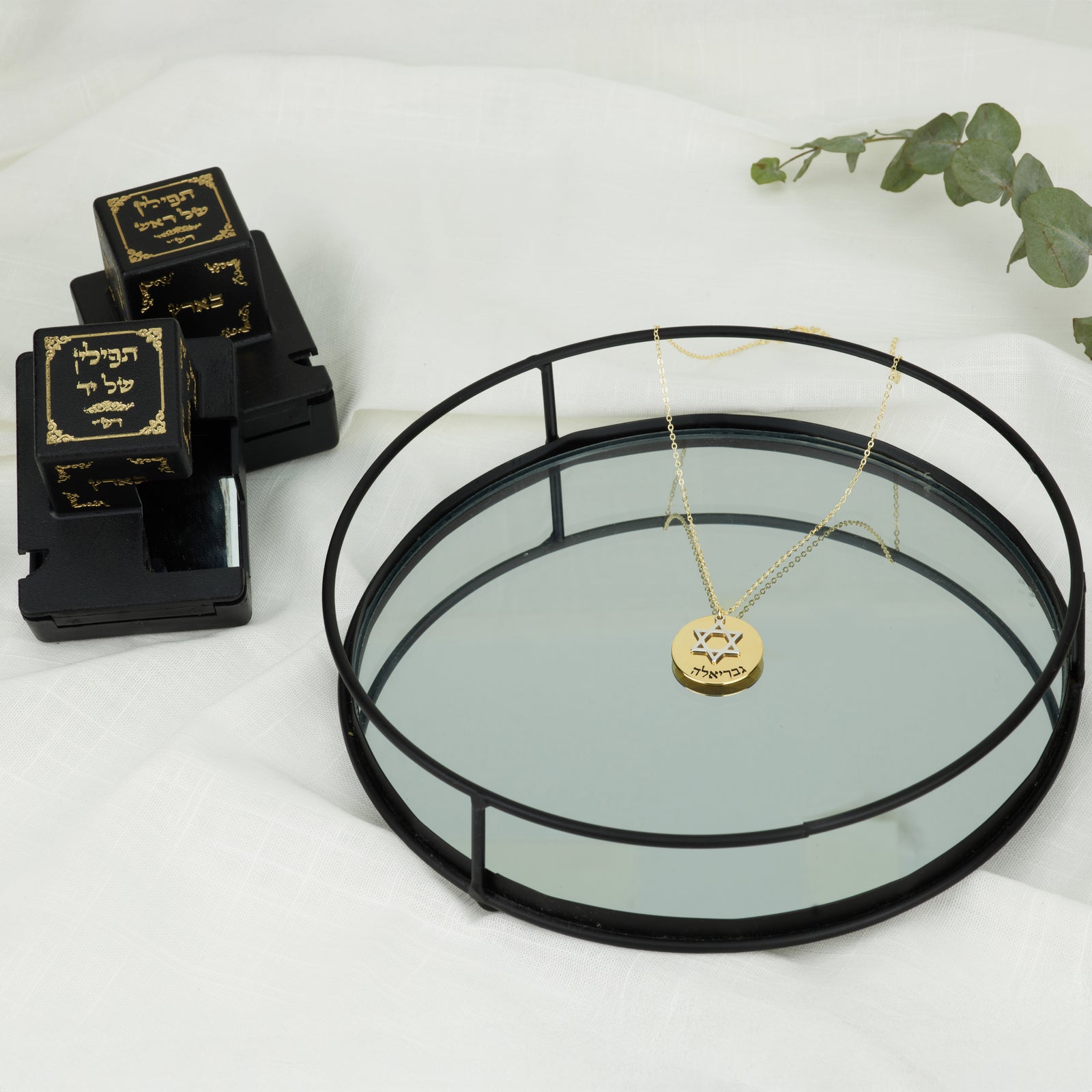 Star Of David Disc Necklace - Shells of Hope Collection