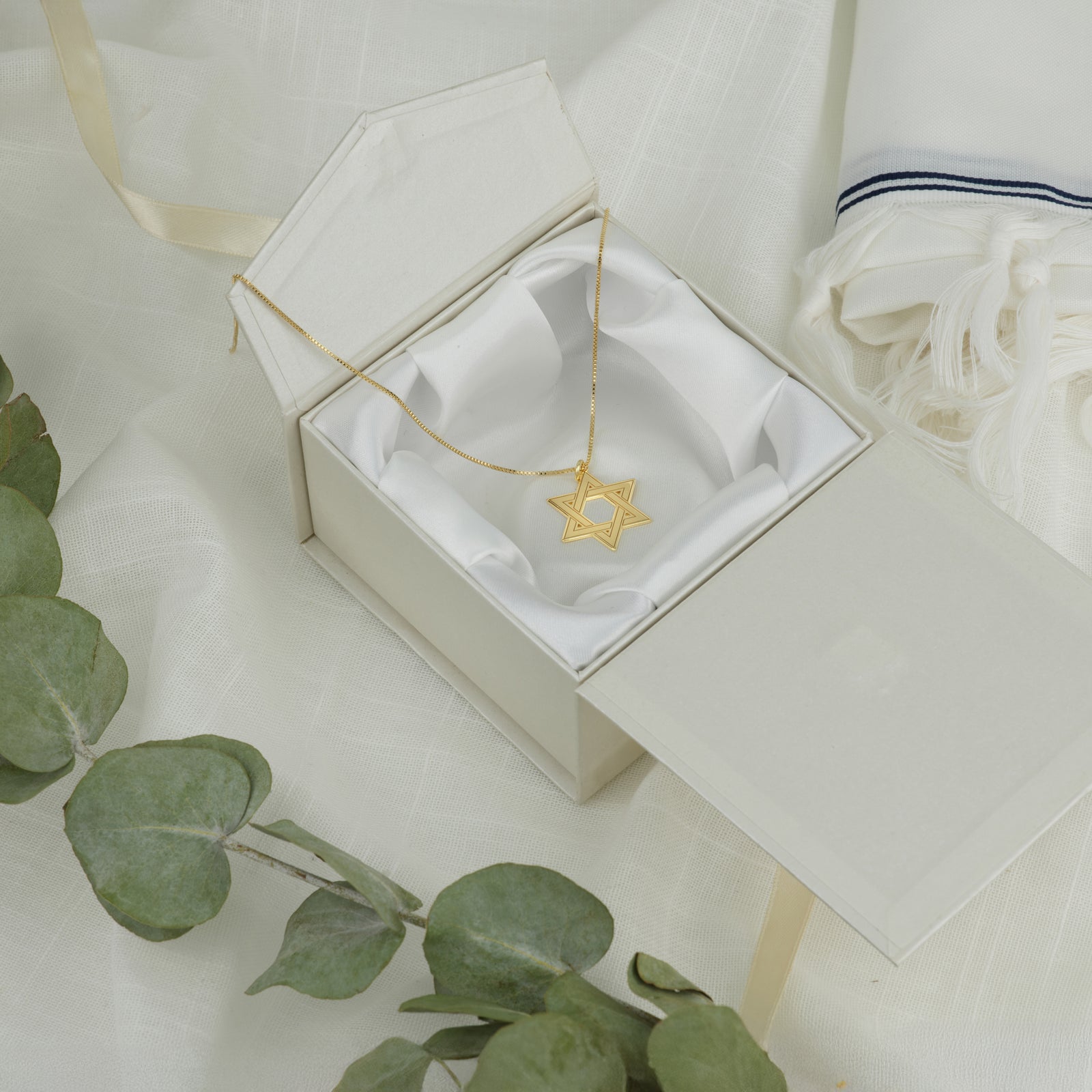 Star of David Necklace For Men - Shells of Hope Collection