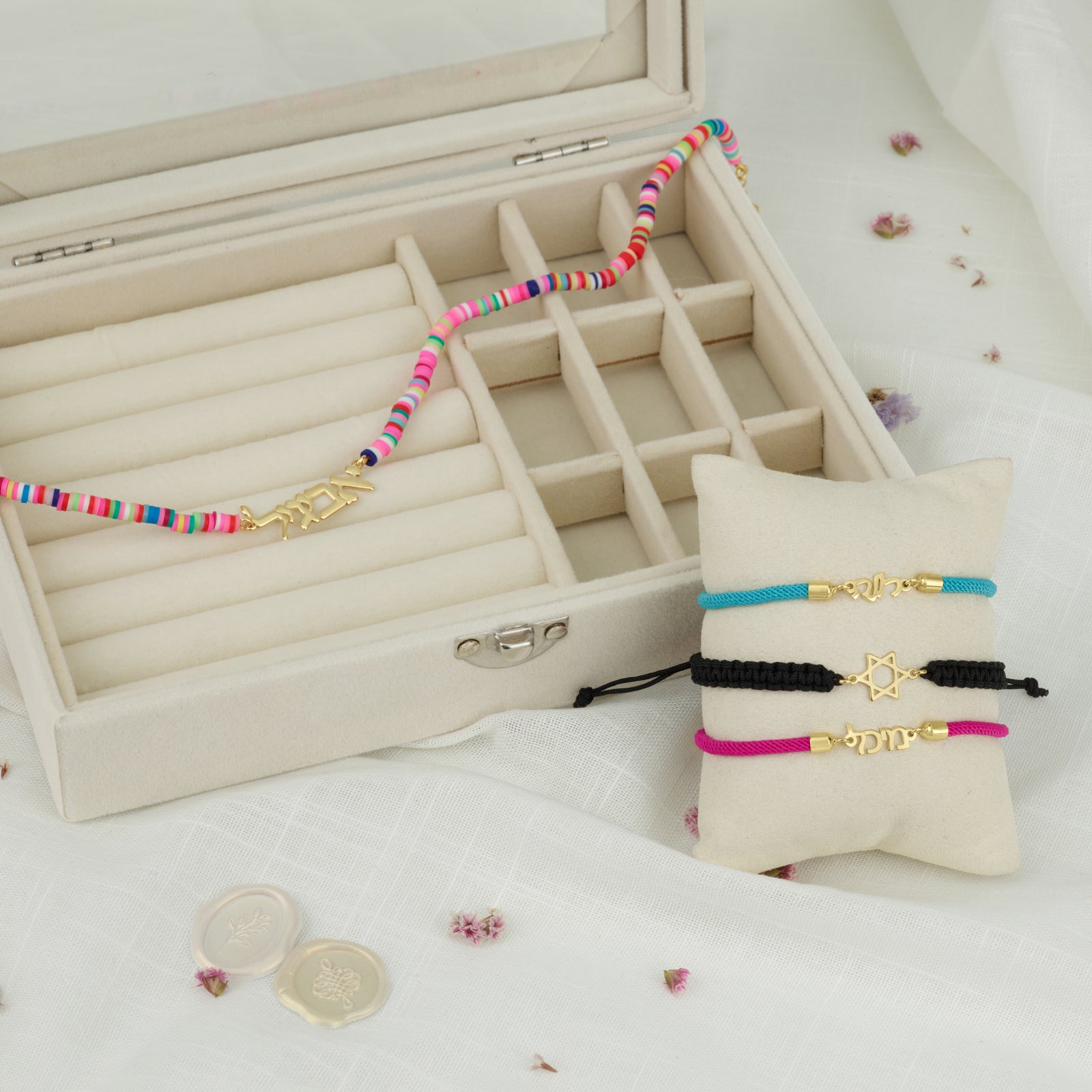 Magen David Cord Bracelet - Shells of Hope Collection