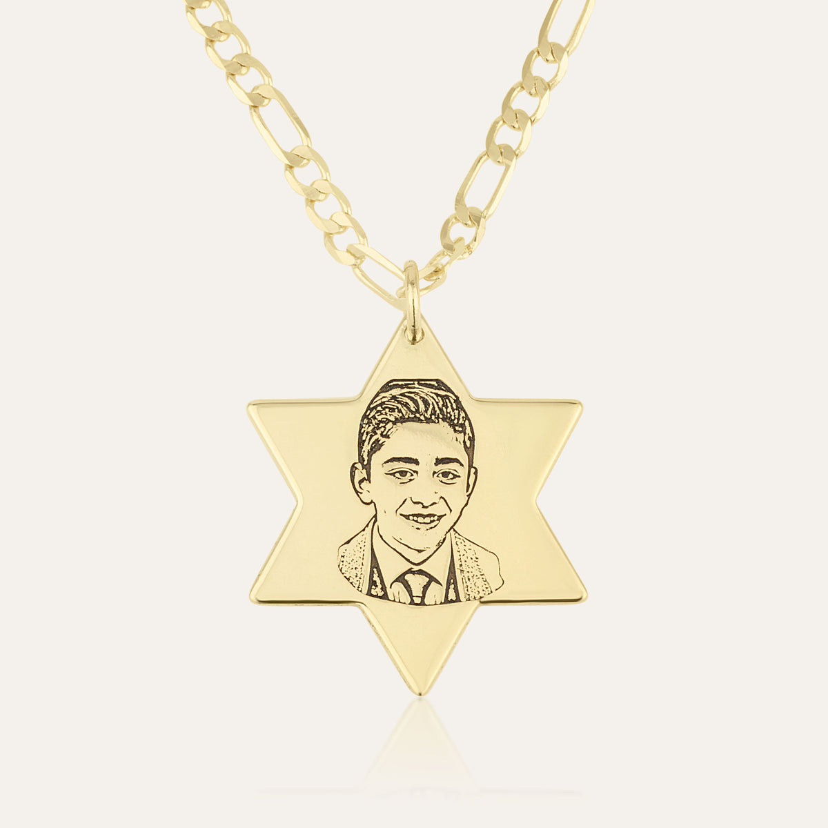 Star of David Necklace - Photo Engraving Edition