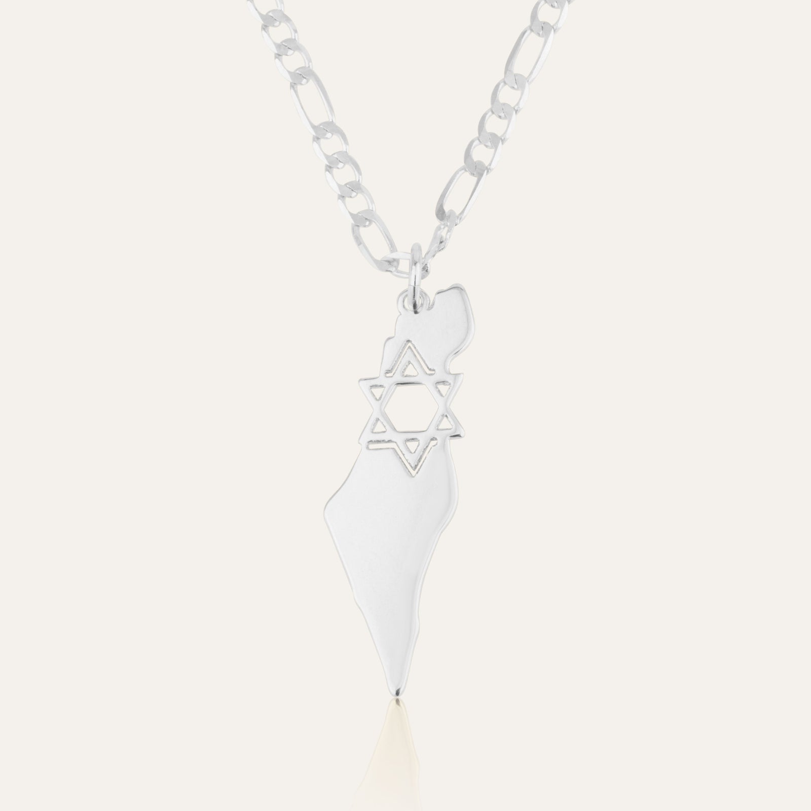 Israel Necklace With Star Of David - Shells of Hope Collection