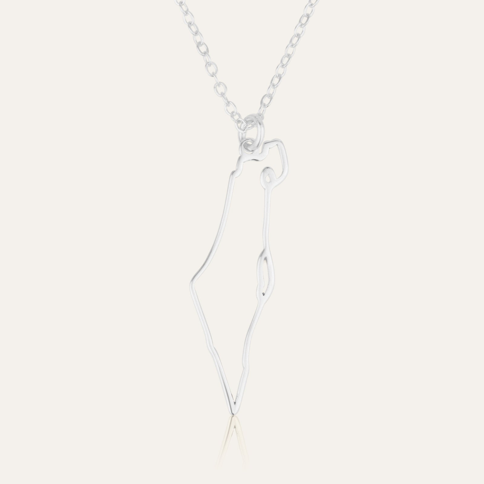 Map of Israel Necklace - Outline Edition