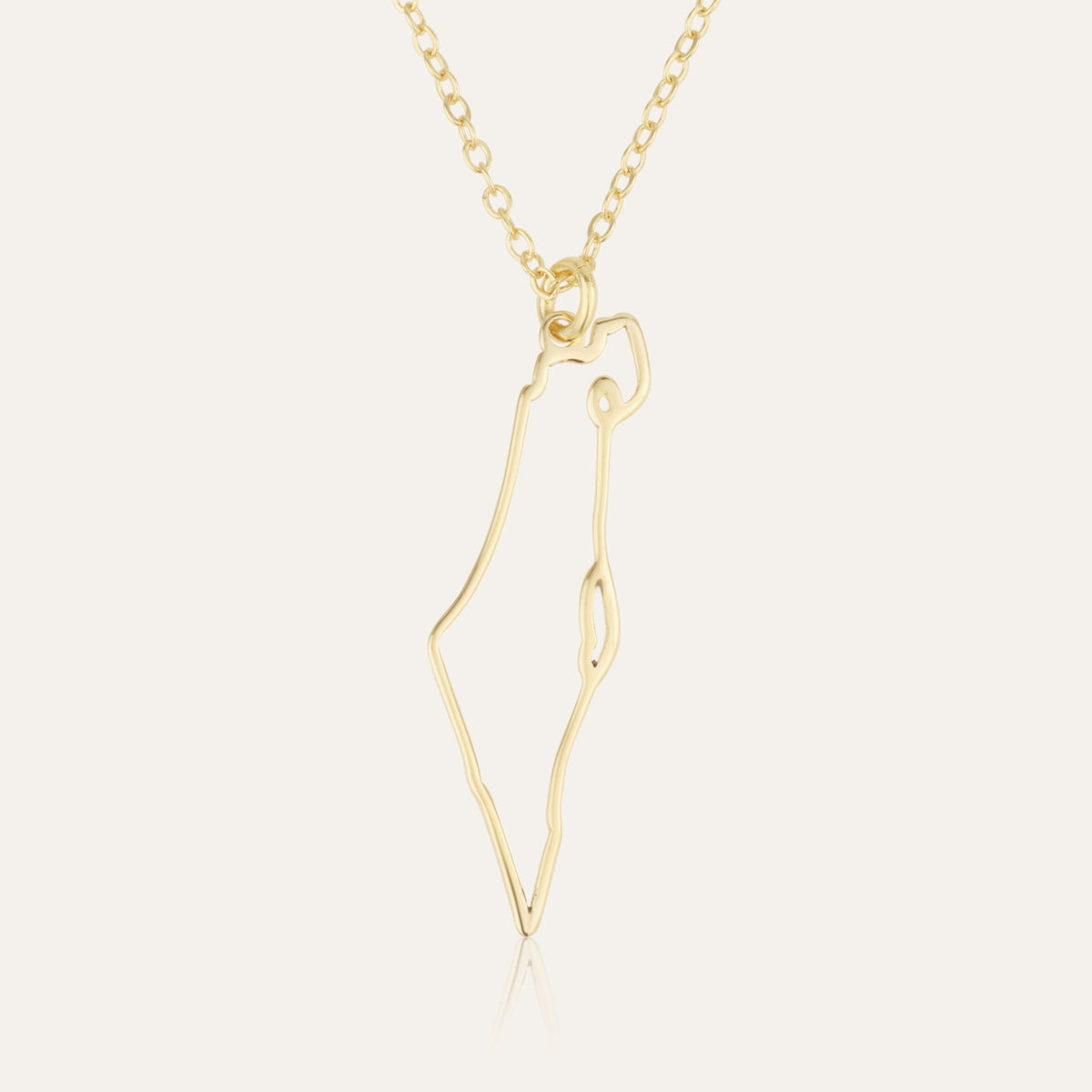 Map of Israel Necklace - Outline Edition