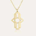 Hamsa Necklace - Shells of Hope Collection | Diamonds Edition