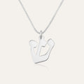 Hebrew Name Initial Necklace