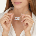 Hebrew And English Double Name Necklace - Beleco Jewelry
