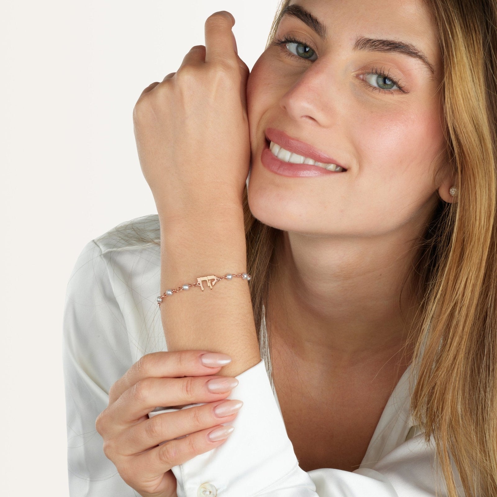 Hebrew Pearl Bracelet - Beleco Jewelry