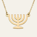 Jewish Menorah Necklace - Beleco Jewelry