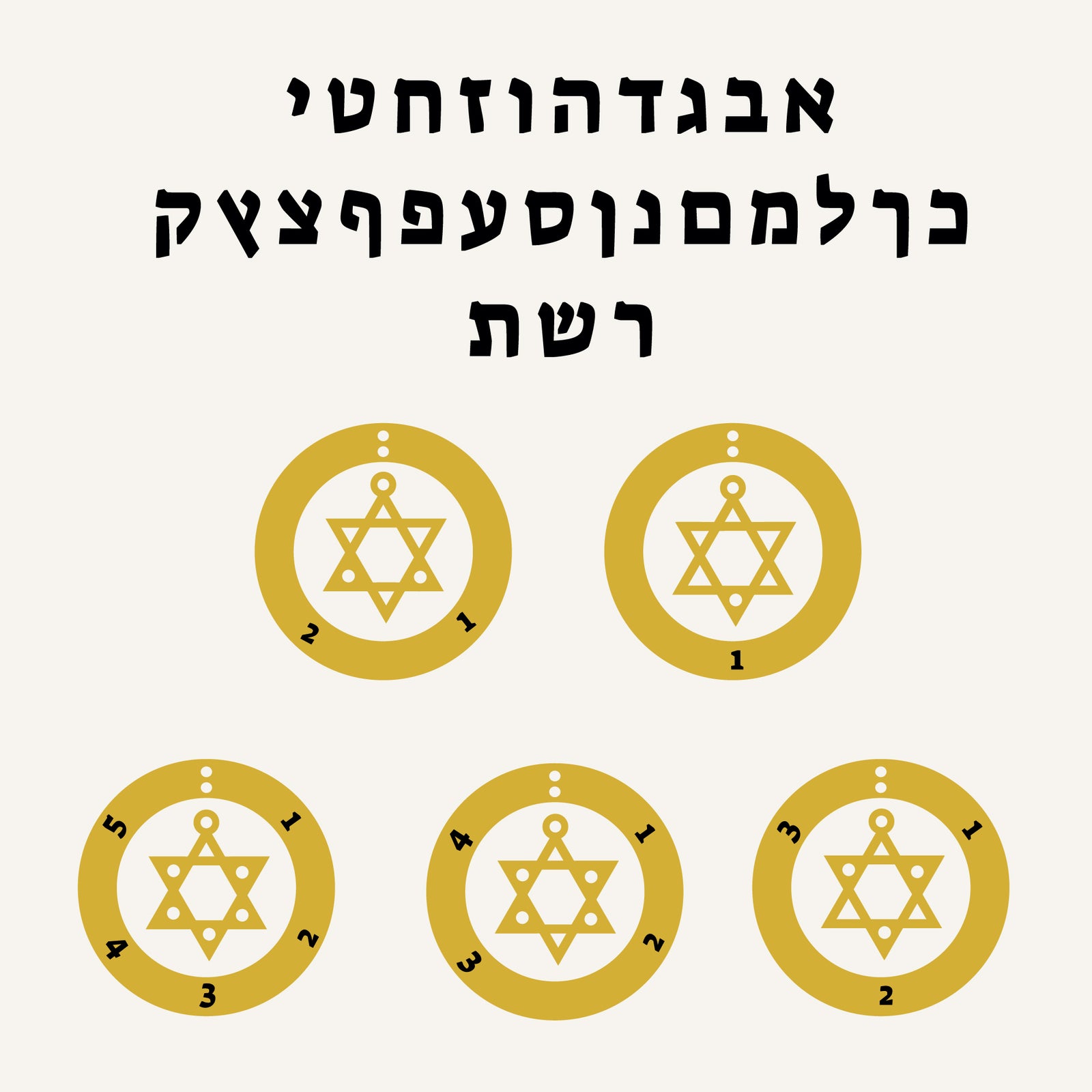 Star Of David & Birthstone Name Necklace