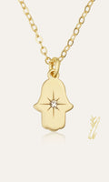 Hamsa Necklace - Shells of Hope Collection | Minimalist Edition