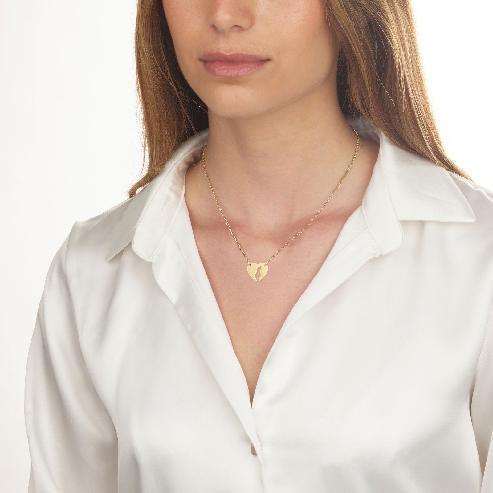 Map of Israel Necklace - Heart Edition