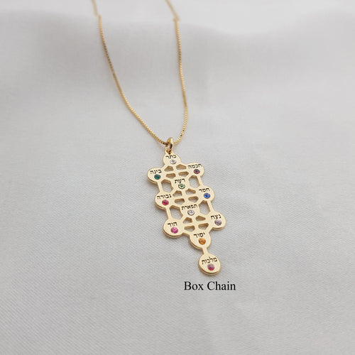 Kabbalah Necklace - Stones Edition