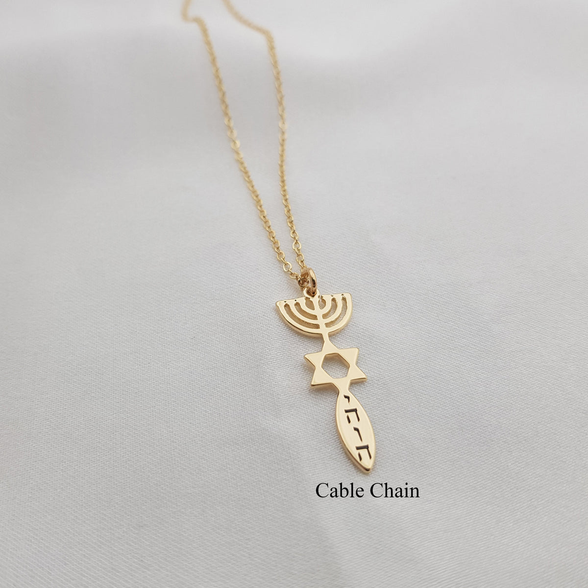 Star of David Necklace - Sacred Menorah