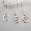 Star Of David Necklace - Names & Birthstones Edition
