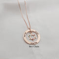 Star Of David Necklace - Names & Birthstones Edition