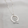 Star Of David Necklace - Names & Birthstones Edition