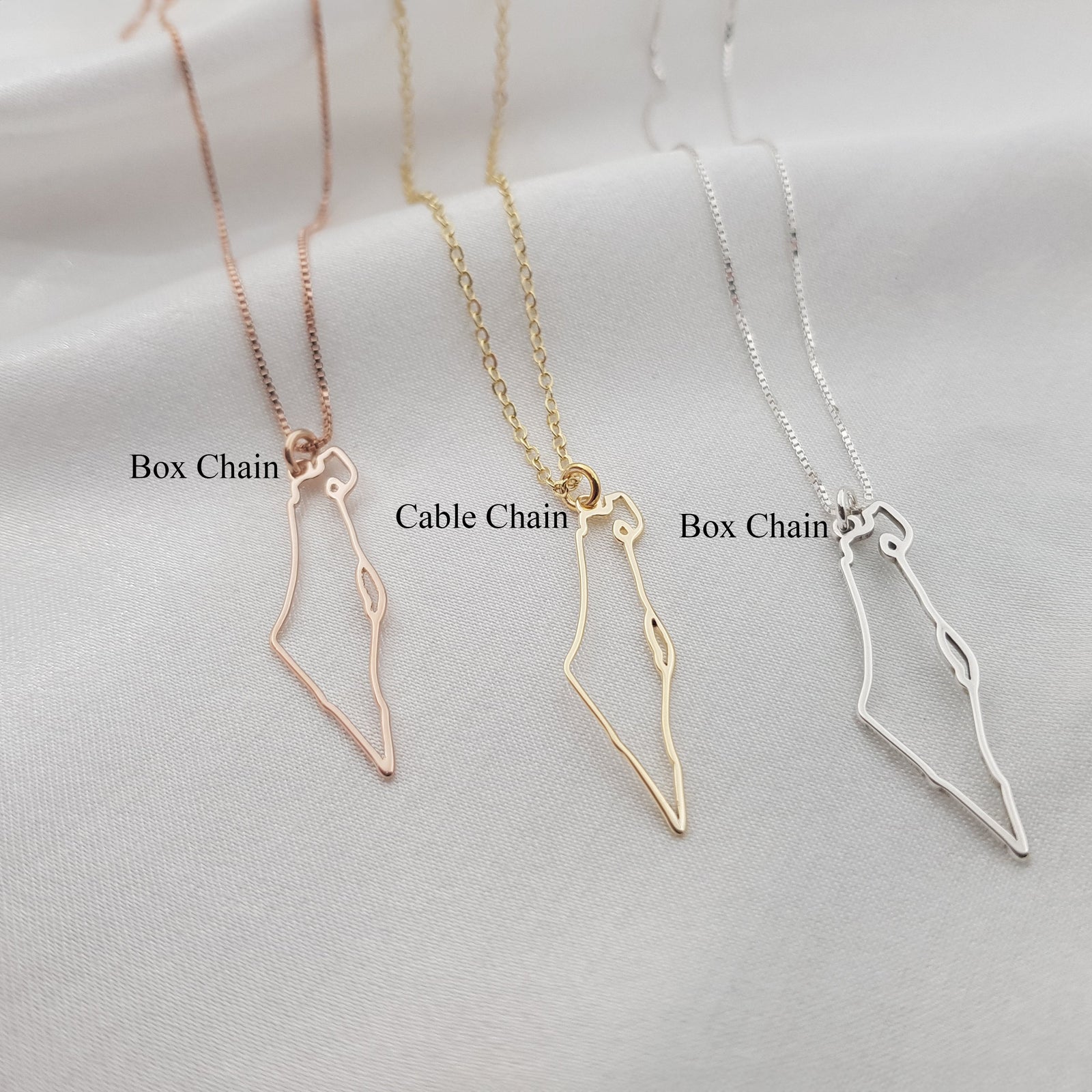 Israel Necklace - Outline Edition