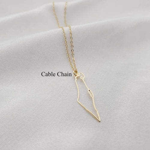 Israel Necklace - Outline Edition
