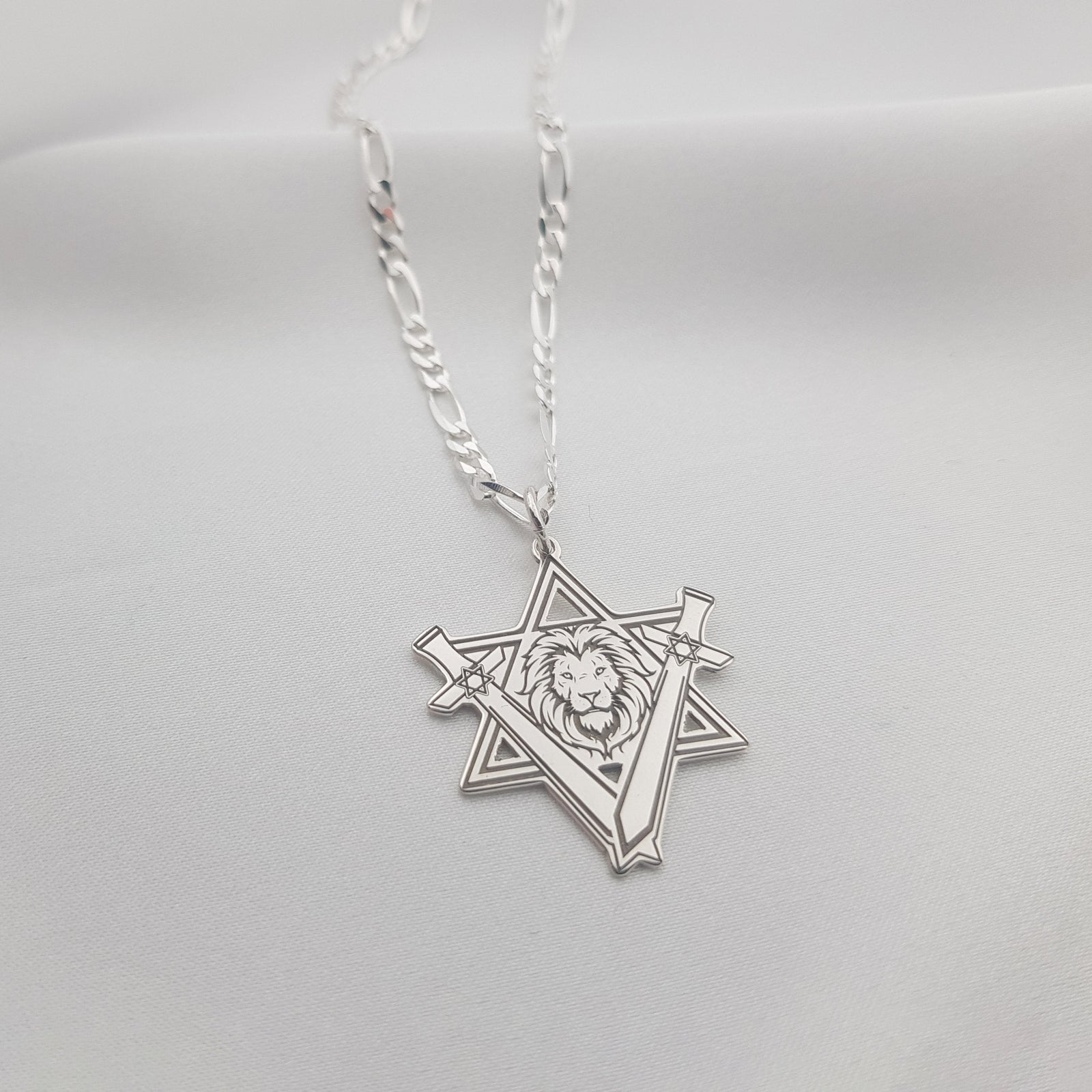 Star of David Necklace - Rising Lion
