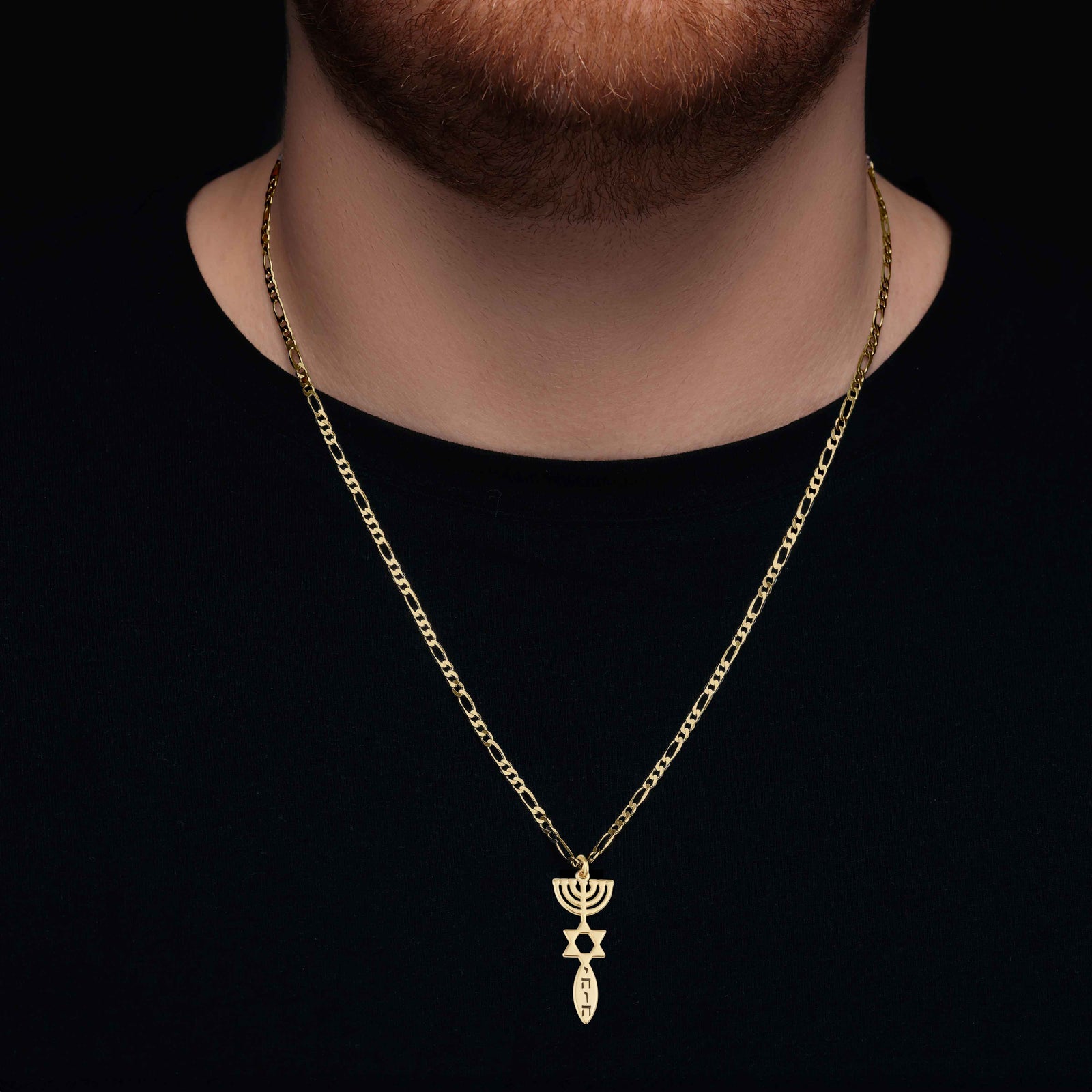 Star of David Necklace - Sacred Menorah