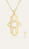 Hamsa Necklace - Shells of Hope Collection | Diamonds Edition