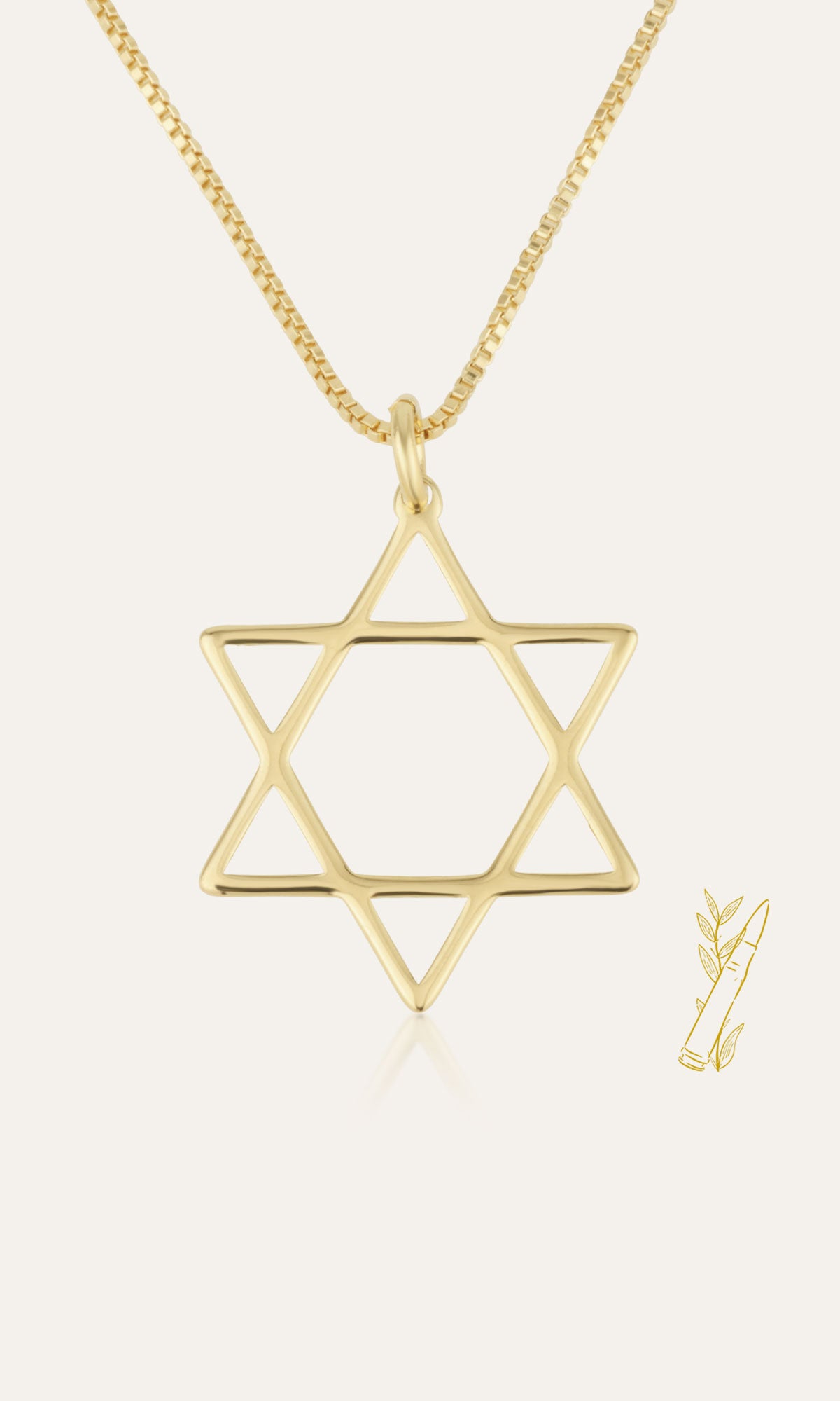 Star Of David Necklace - Shells of Hope Collection | Minimalist Edition