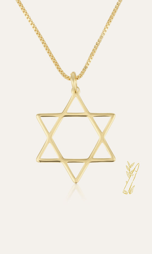 Star Of David Necklace - Shells of Hope Collection | Minimalist Edition