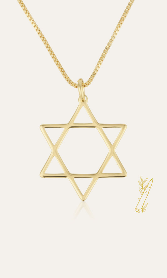 Star Of David Necklace - Shells of Hope Collection | Minimalist Edition
