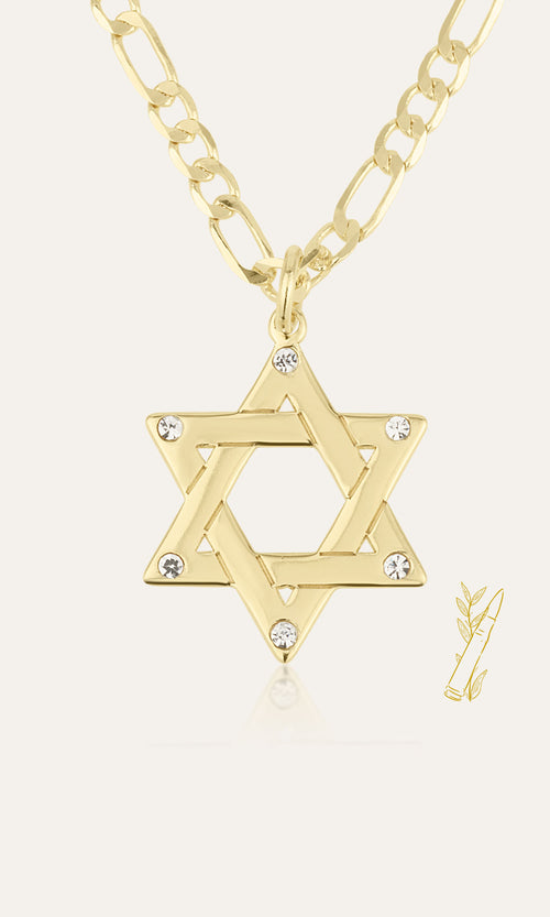 Star Of David Necklace - Shells of Hope | Diamonds Edition