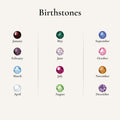 Star Of David Necklace - Names & Birthstones Edition