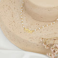 Hebrew Pearl Name Necklace