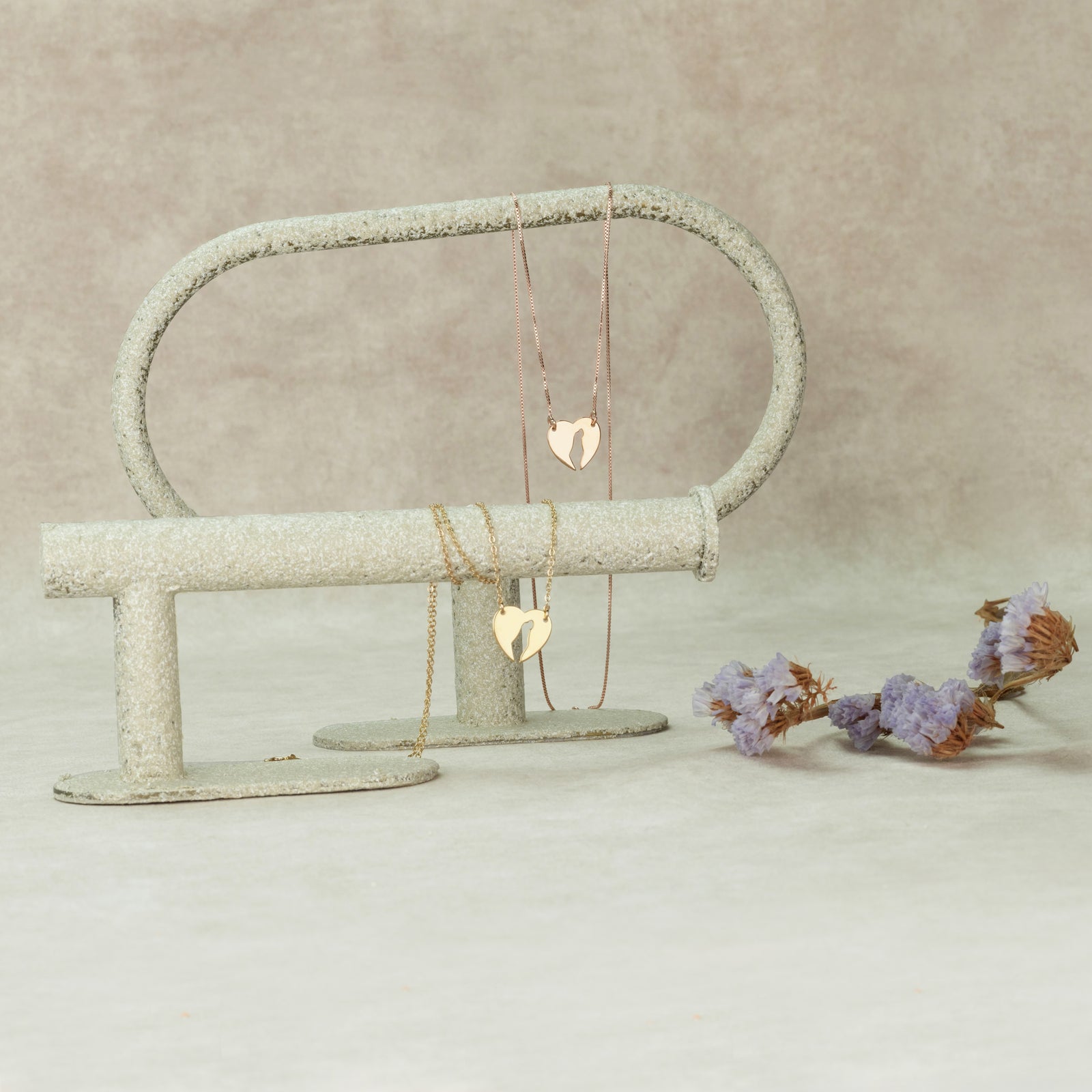 Map of Israel Necklace - Heart Edition