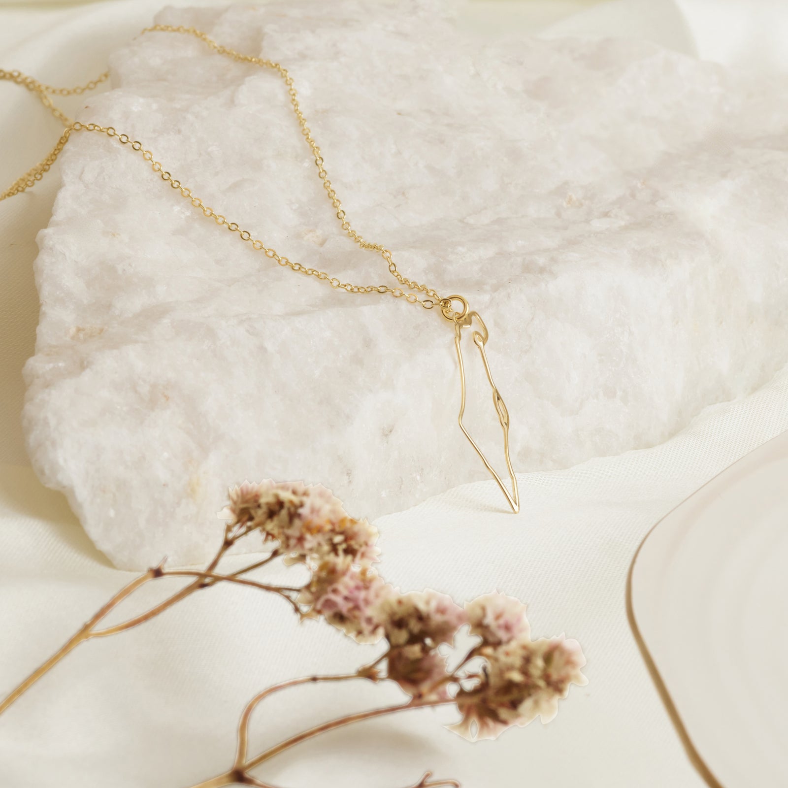 Map of Israel Necklace - Outline Edition