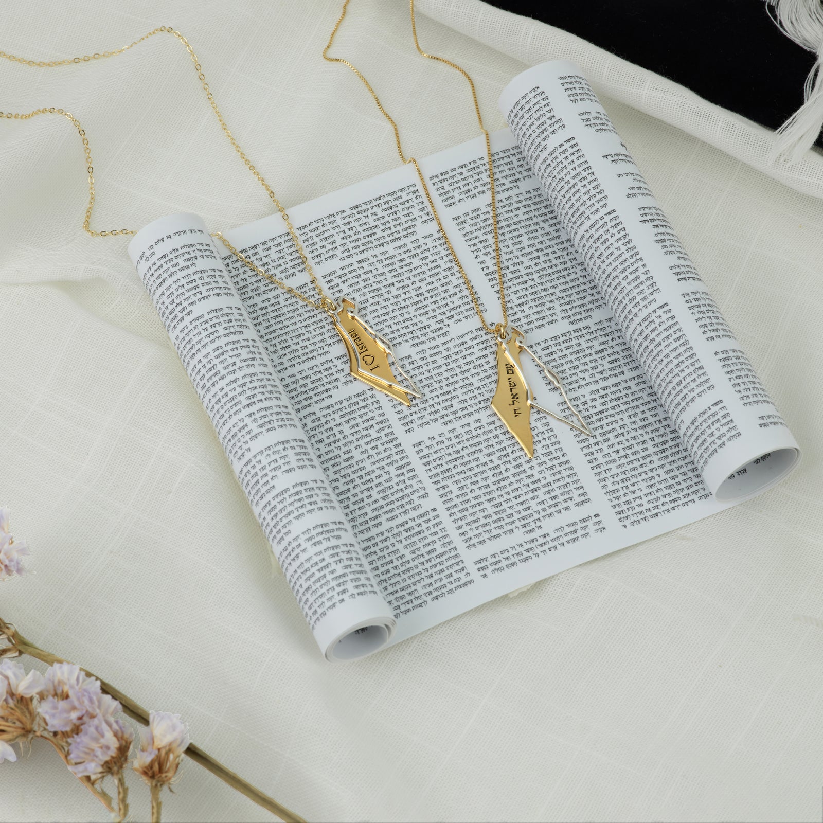 Israel Necklace - Double Pendant Edition