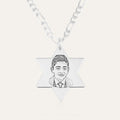 Star of David Necklace - Photo Engraving Edition