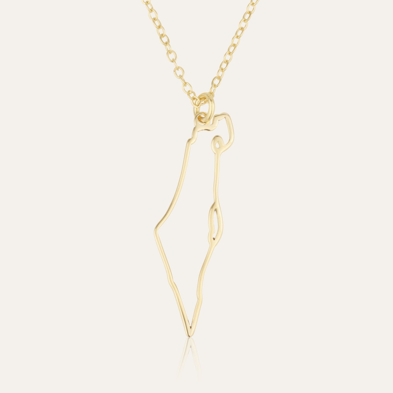 Map of Israel Necklace - Outline Edition