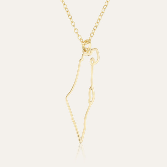 Map of Israel Necklace - Outline Edition