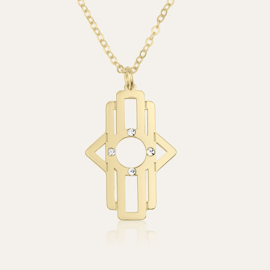 Hamsa Necklace - Diamonds Edition