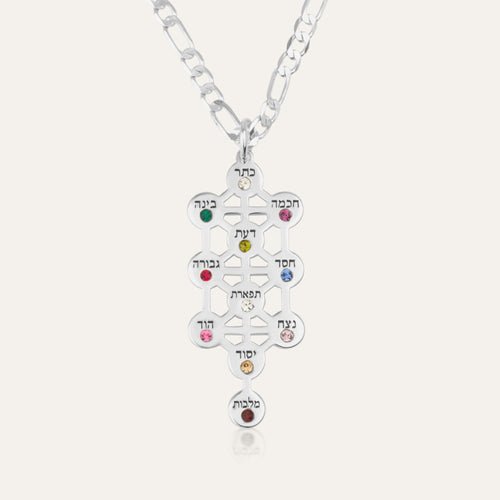 Kabbalah Necklace - Shells of Hope Collection | Stones Edition