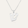 Hebrew Name Initial Necklace