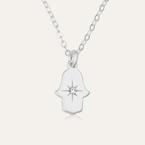 Hamsa Necklace - Shells of Hope Collection | Minimalist Edition